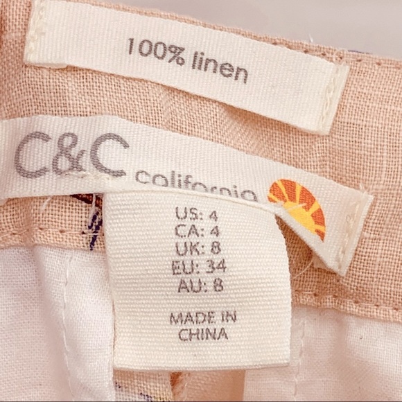 C&C California 100% Linen Cuffed Beach Umbrella Novelty Print - Picture 4 of 7